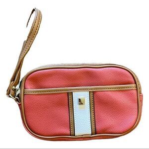 Women's Faux Leather Clutch‎ Purse Wristlet Inner Pockets with Handle in …